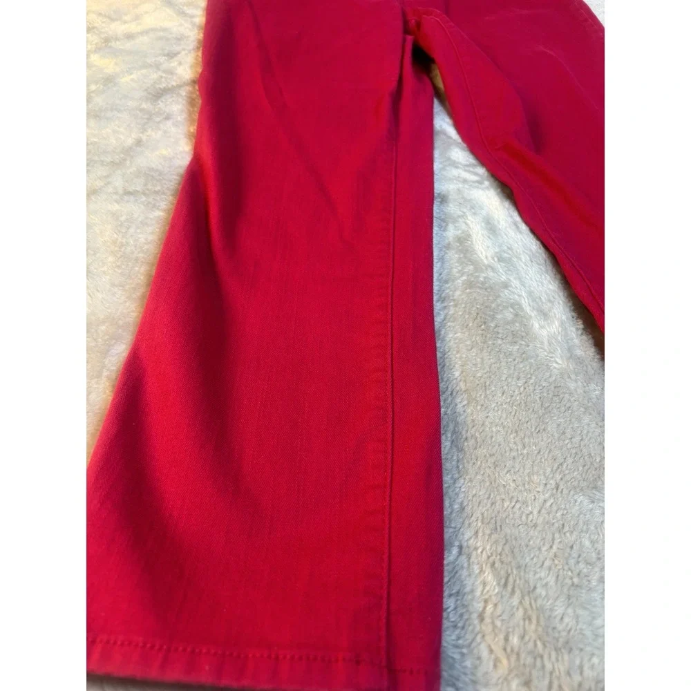 Chico's So Slimming Girlfriend Ankle‎ Jeans SZ 1 US 8 Mid Rise Hot Pink Fuschia